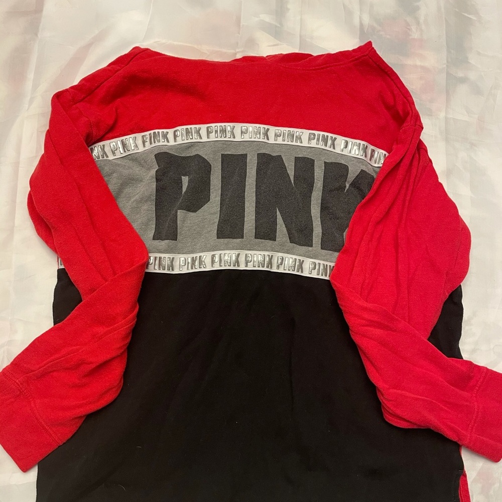 pink hoodie